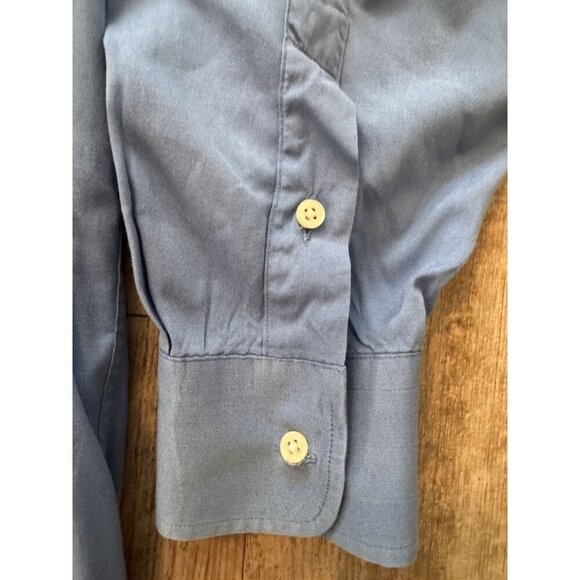 Vintage Gitman Bros Shirt Men’s 33 Blue Oxford Button Down Collar Cotton TTX PP - Picture 8 of 13